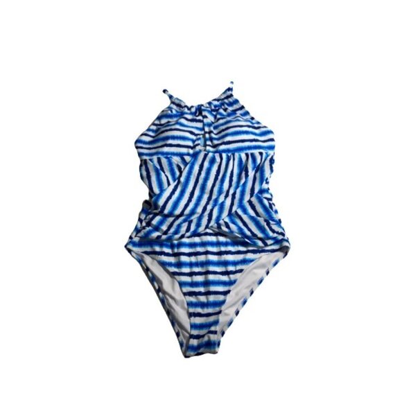 CUPSHE Women's Swimsuit One Piece Size Med BLue New NWT #3001-2 - Picture 2 of 6